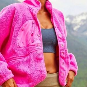 FP Movement by Free People Pink Fleece Jacket